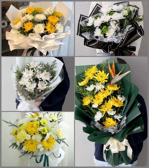 山东青岛平度市店子镇塔山陈家村白事花束代送